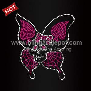 Heart Rhinestone Skull Transfers Heart Rhinestone Skull Transfers